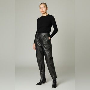 Maglia vintage 90s Black Soft Genuine Leather Chic and Luxurious Pants